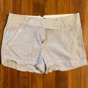 J crew seersucker anchor shorts. Size 2